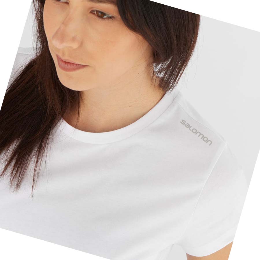 Camiseta Salomon OUTLIFE SCOOP HEM TEE W Mujer Blancos | MX 2571XYU